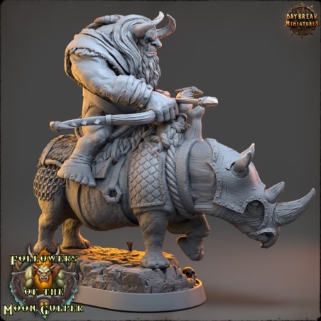 Kshmeh Klatzmer on sewer rhino - Followers of the Moon Gulper
