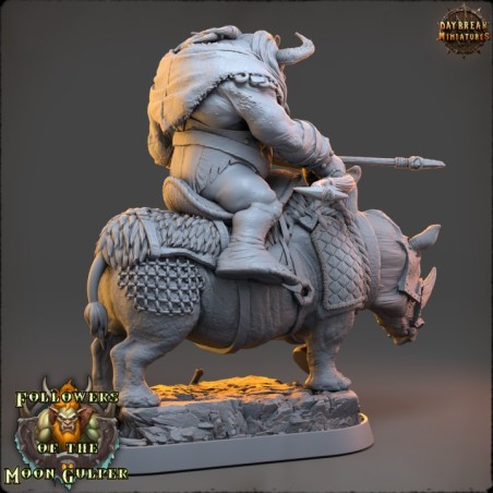Kshmeh Klatzmer on sewer rhino - Followers of the Moon Gulper