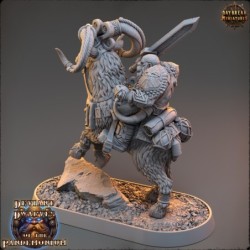 Arviz Thundergrind on Fire Goat - Deviant Dwarves of the Pandemonium