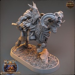 Drimulf Shortfuse on Fire Goat - Deviant Dwarves of the Pandemonium 2