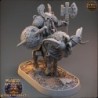Hellgo Drauper on Fire Goat - Deviant Dwarves of the Pandemonium