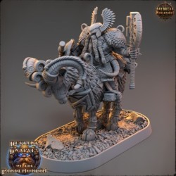Hellgo Drauper on Fire Goat - Deviant Dwarves of the Pandemonium 2