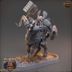 Trazdak Darkbane on Fire Goat - Deviant Dwarves of the Pandemonium