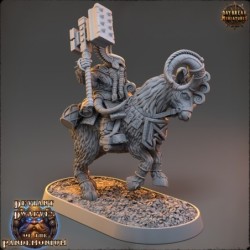 Trazdak Darkbane on Fire Goat - Deviant Dwarves of the Pandemonium 2