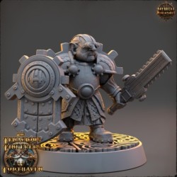 Hans Voltfoot, Electro Saw specialis - The Tenacious Tinkerers of Todthaven