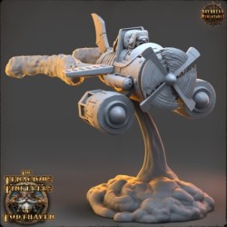 Pilot Grumman Focke in Red Dragon Fighter - The Tenacious Tinkerers of Todthaven 2