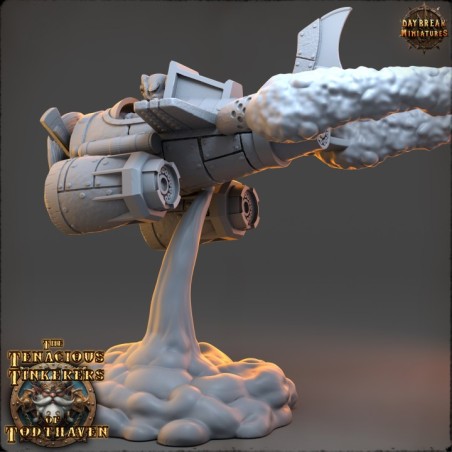 Pilot Grumman Focke in Red Dragon Fighter - The Tenacious Tinkerers of Todthaven