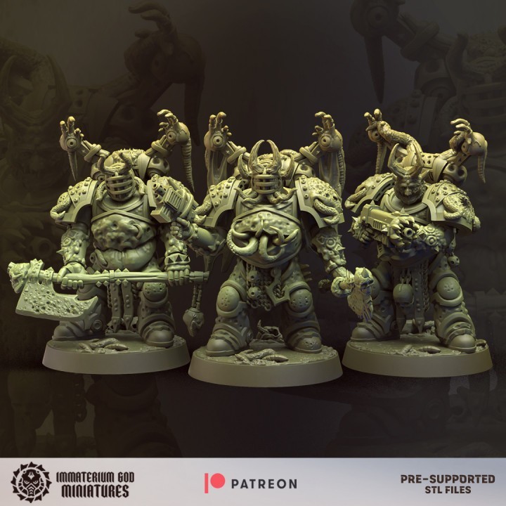 Decay soldiers Set 1 - Warriors
