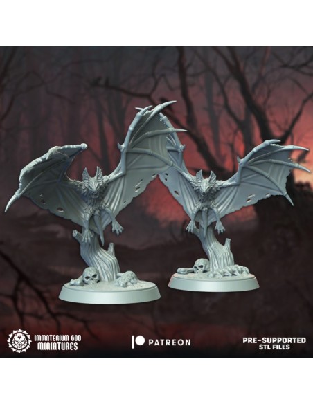 Grim cavern bats (2 models)