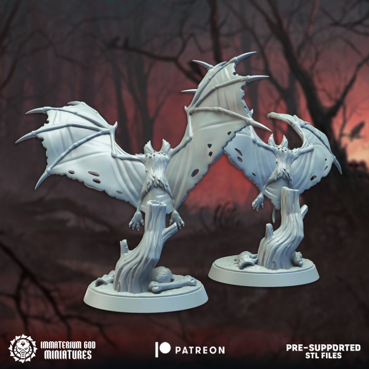 Grim cavern bats (2 models)