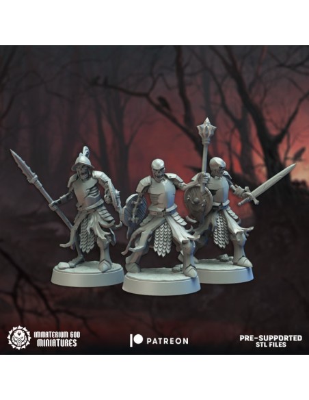 Enraged skeletons set (7 models)