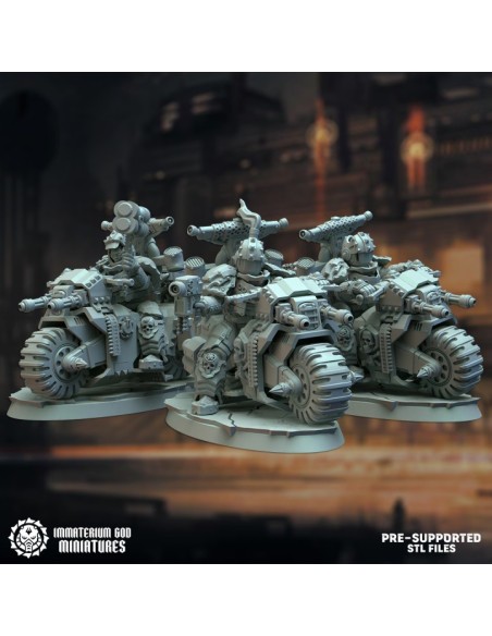 Dark-steel riders set