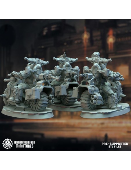 Dark-steel riders set