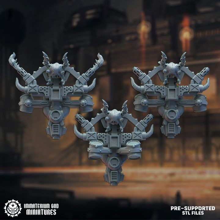 Black steel protectors set (7 poses)