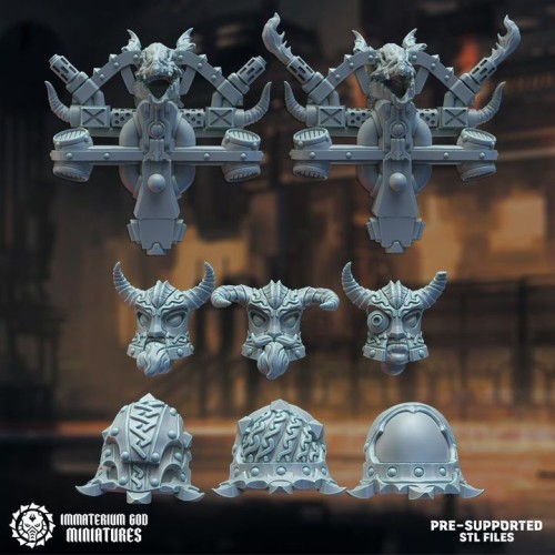 Black steel protectors set (7 poses)