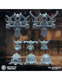 Black steel protectors bits set