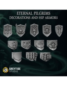 Big shoulder shields and Hip armors decoration EPT