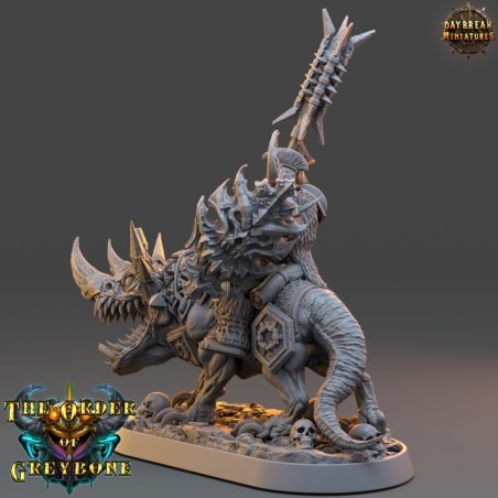Celestus Rhinefang on Horned Wolf - The Order of Greybone
