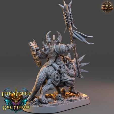 Celestus Rhinefang on Horned Wolf - The Order of Greybone