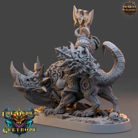 Grand Duke Anton Liechtengruber on Horned Wolf - The Order of Greybone