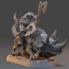 Balthazar Doublefang on Horned Wolf - The Order of Greybone